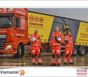 Viamaster show our support for Yorkshire Air Ambulance