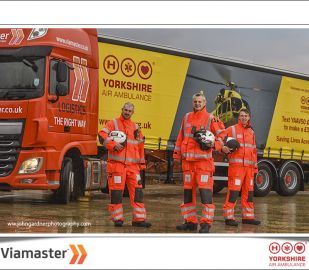 Viamaster show our support for Yorkshire Air Ambulance